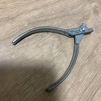 Amazon.co.jp: レトロ検札鋏 切符パンチ おもちゃ リーフ柄 年季